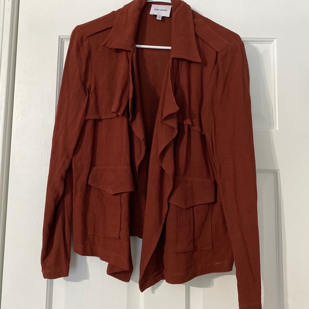 Vici Dolls Skylar+Madison red/brown cardigan